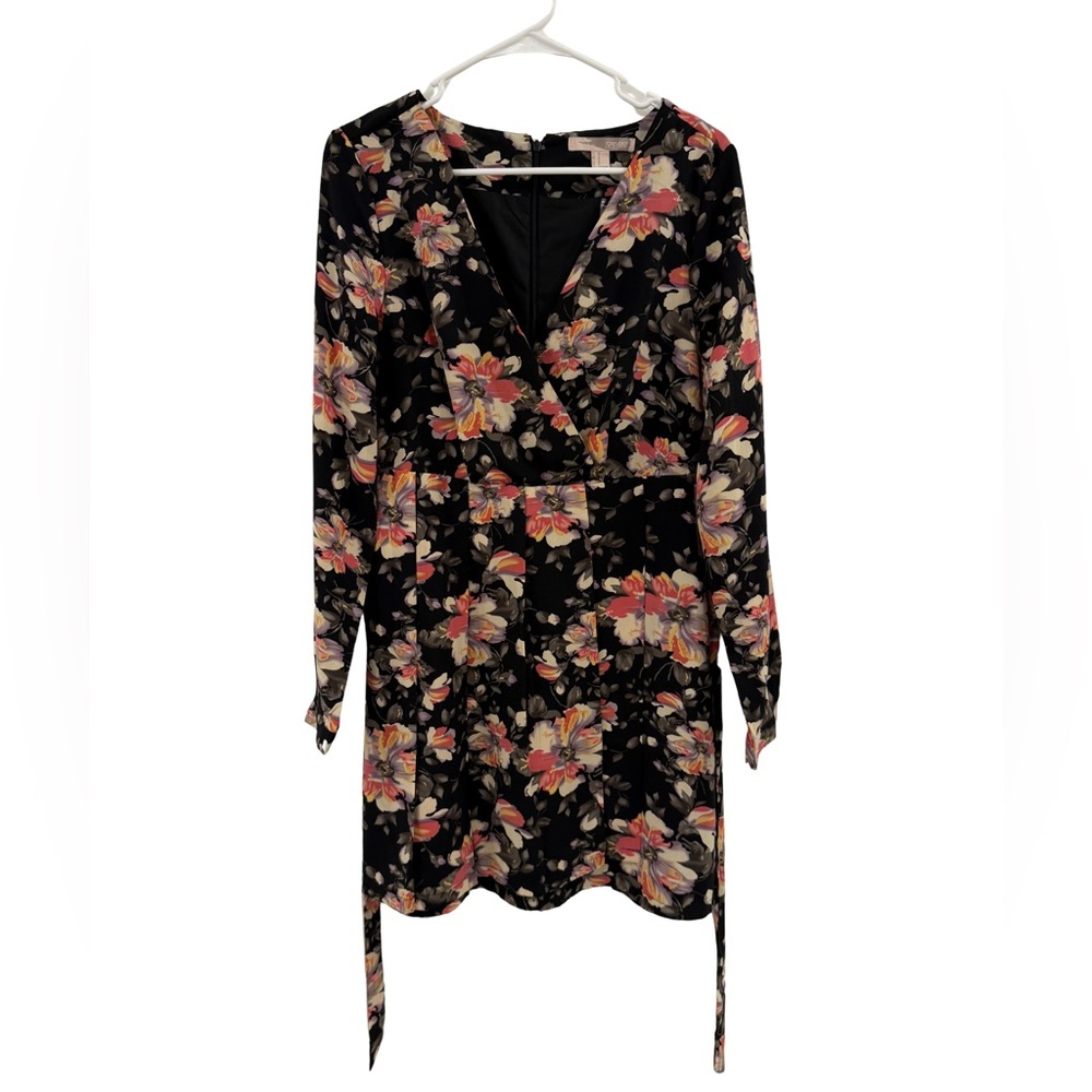 Floral Black Dress